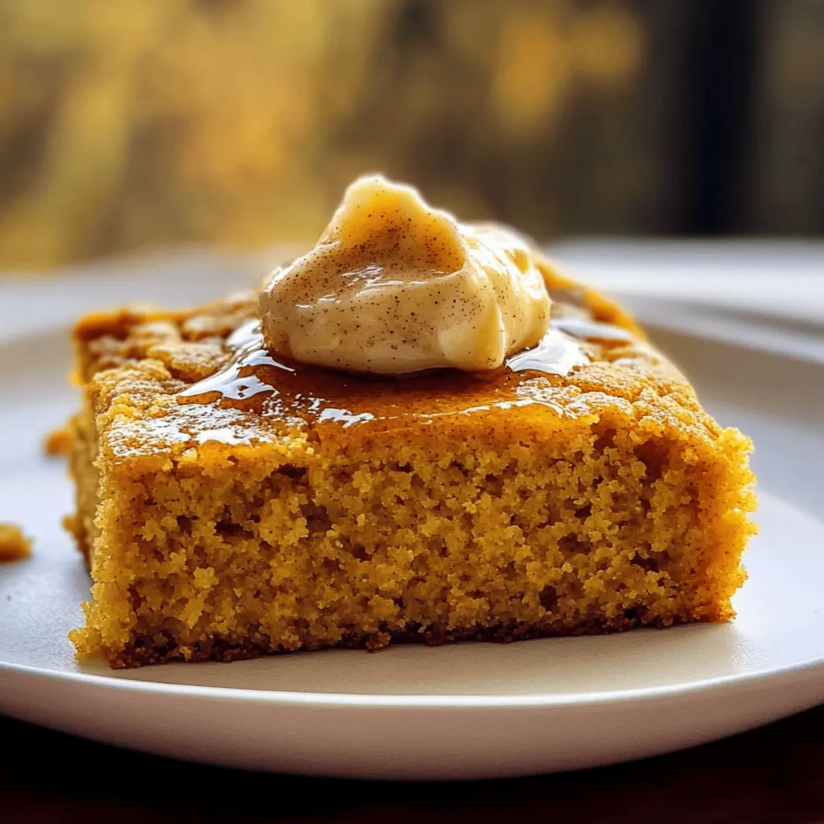 Kürbis-Cornbread mit Zimt-Honig-Butter