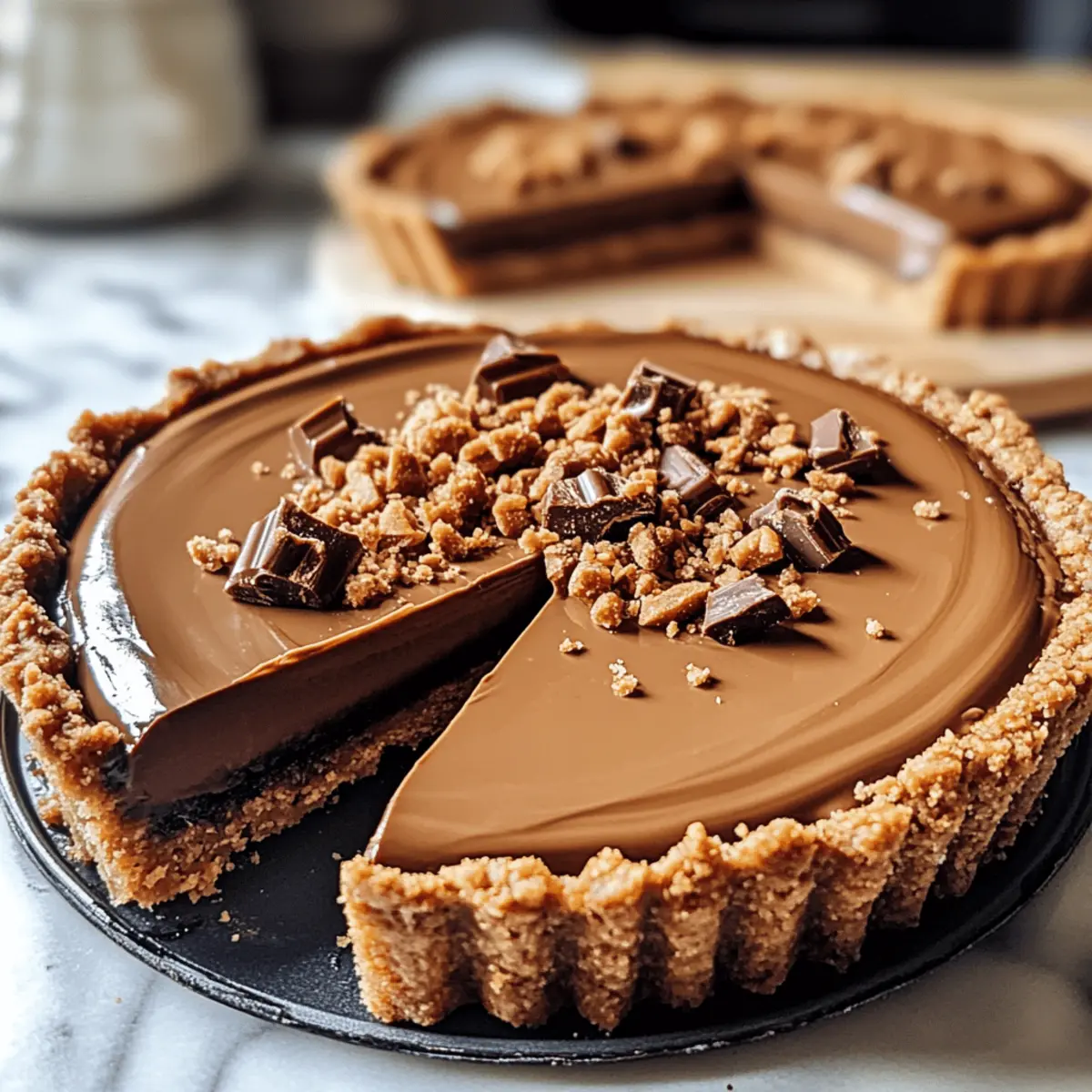 Schokoladen-Biscoff-Tarte ohne Backen
