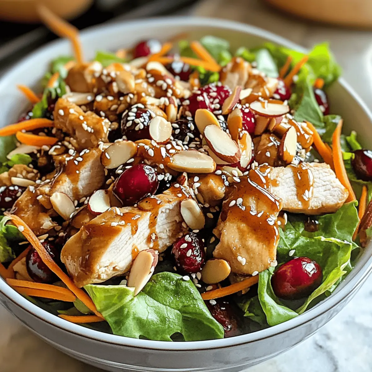 Asiatische Hühner-Cranberry-Salat schnell und gesund