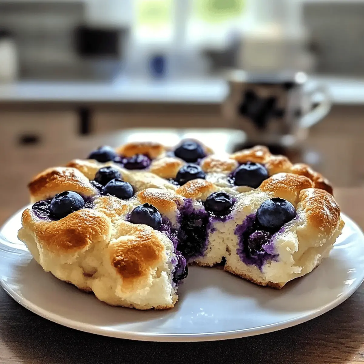 Cottage Cheese Blaubeer Wolkenbrot glutenfrei