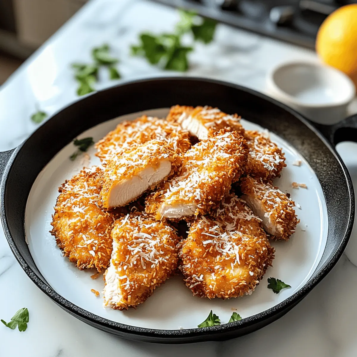 Crispy Coconut Chicken Rezept