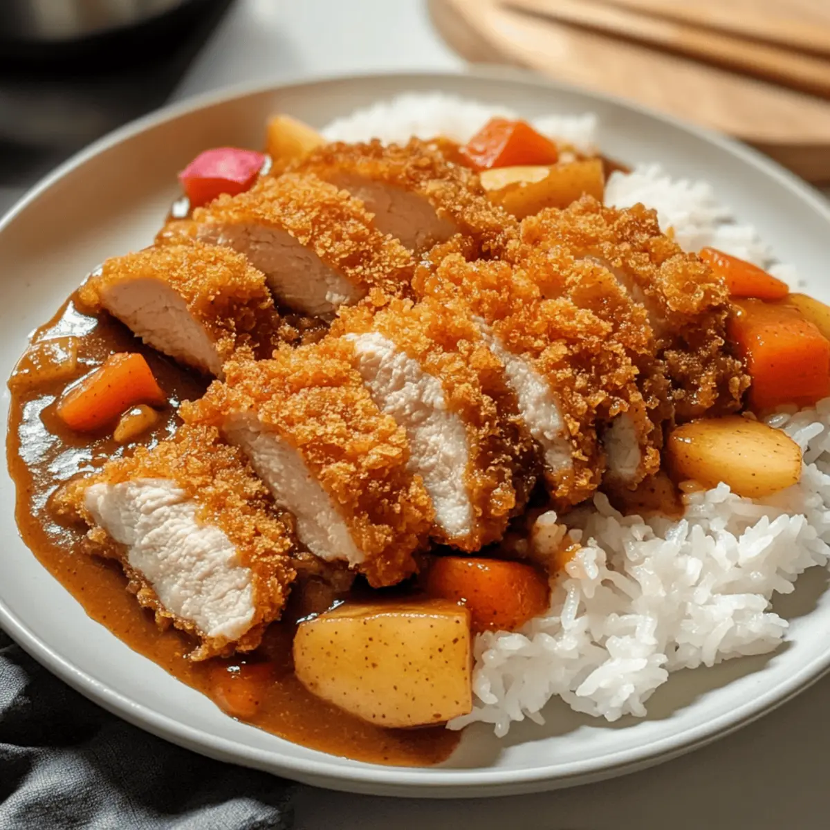 Crispy Chicken Katsu Curry für dein Wohlfühlessen