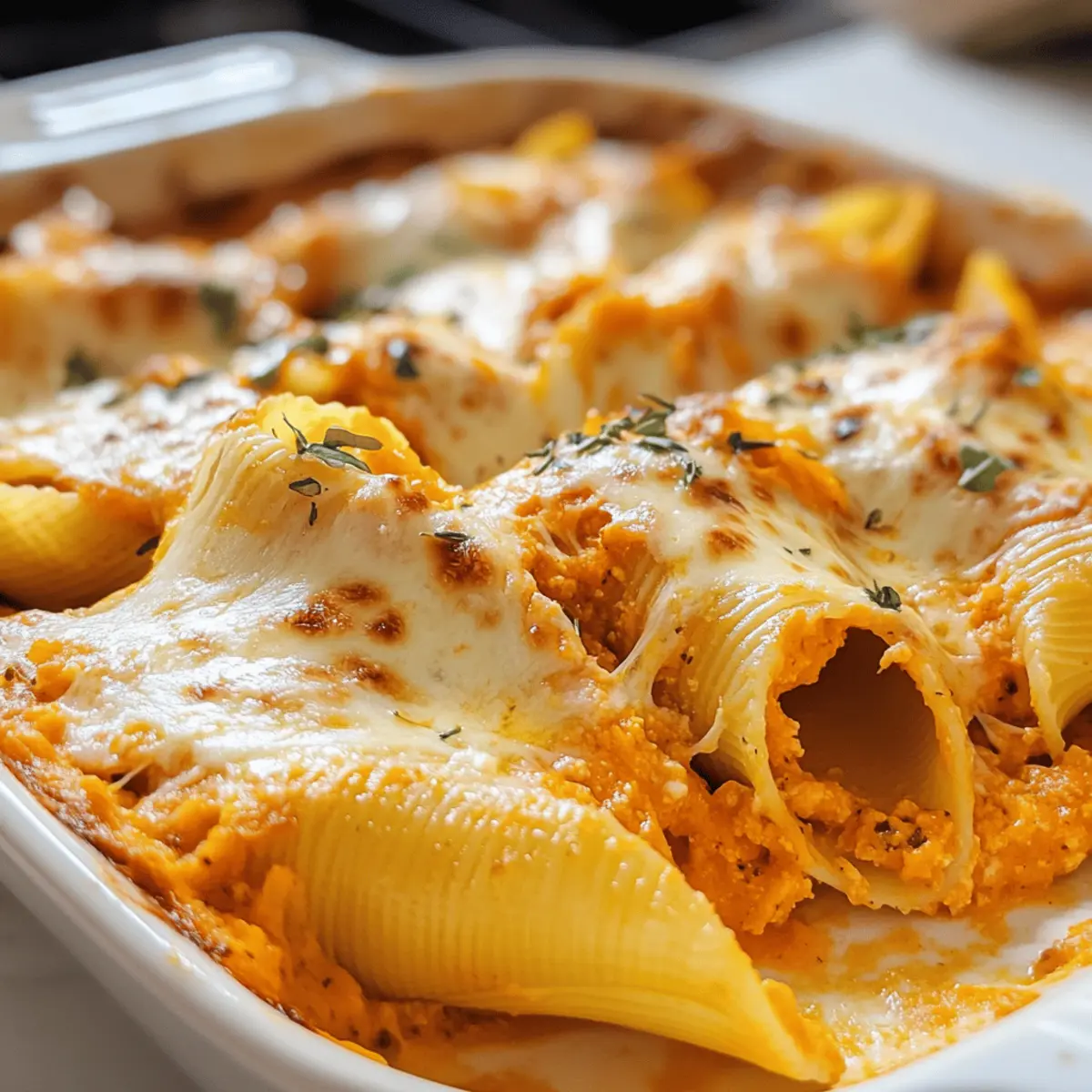 Kürbis-Ricotta gefüllte Muscheln