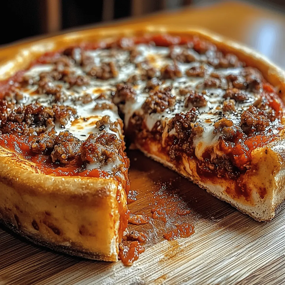Chicago Style Deep Dish Pizza selber machen