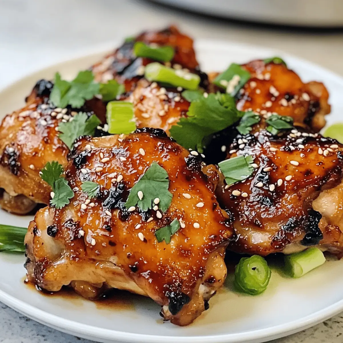 Süße Chili Air Fryer Hähnchenschenkel