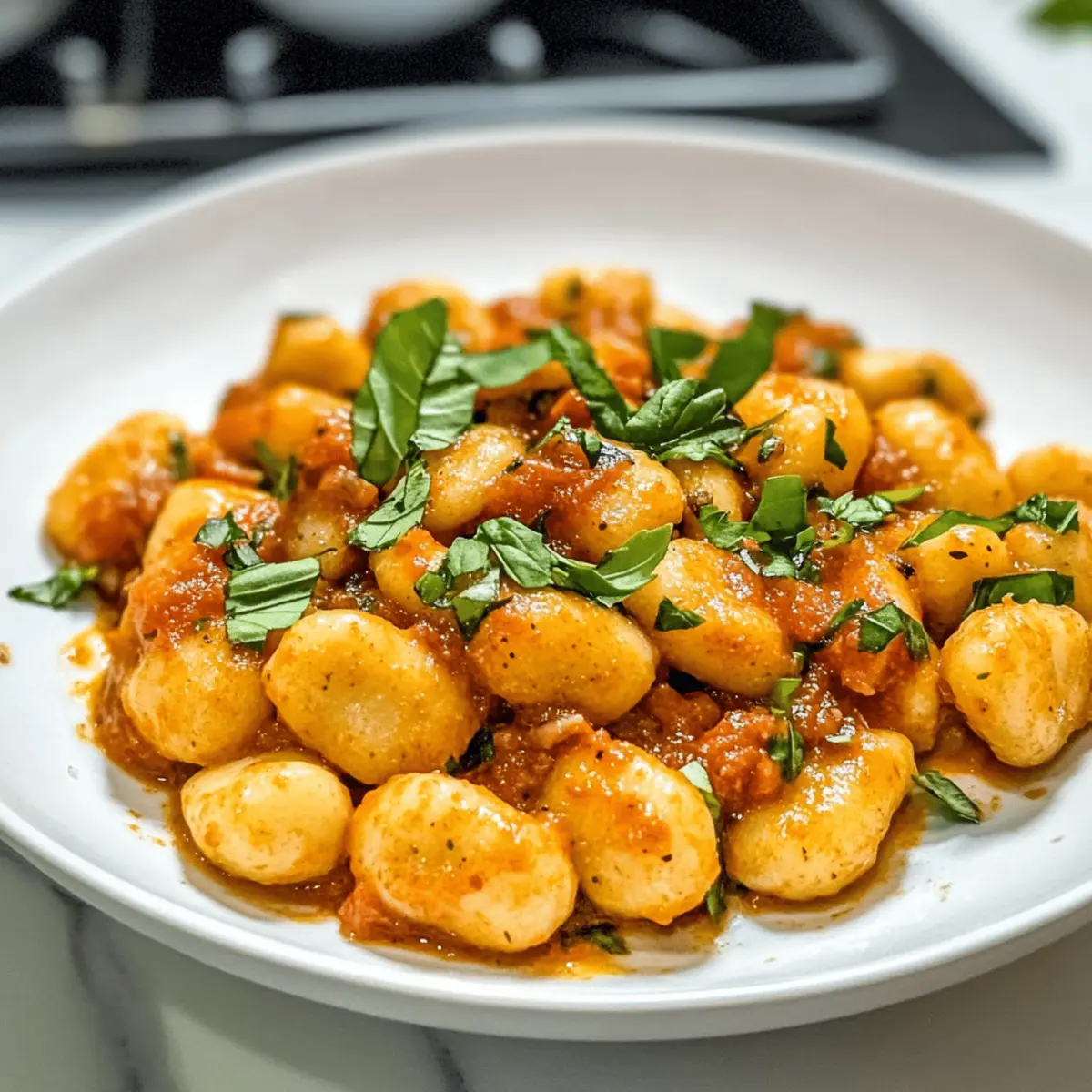 Gnocchi mit Knoblauch-Cremesauce schnell und vegan
