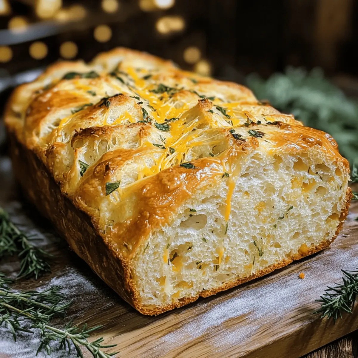 Schnelles Cheddar und Kräuter Soda Brot rezept