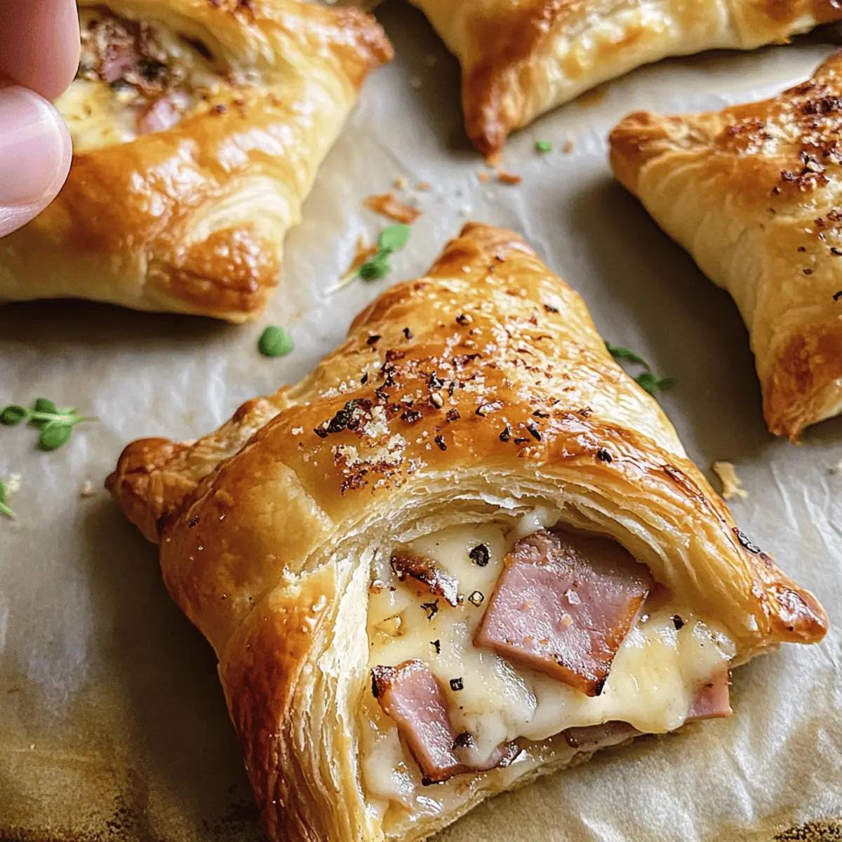 Käse-Schinken-Blätterteig: Schnelles Rezept genießen