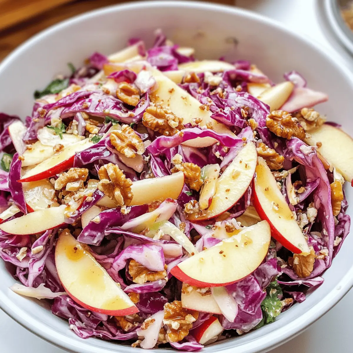 Crispy Cabbage Apple Salad für den perfekten Ausgang