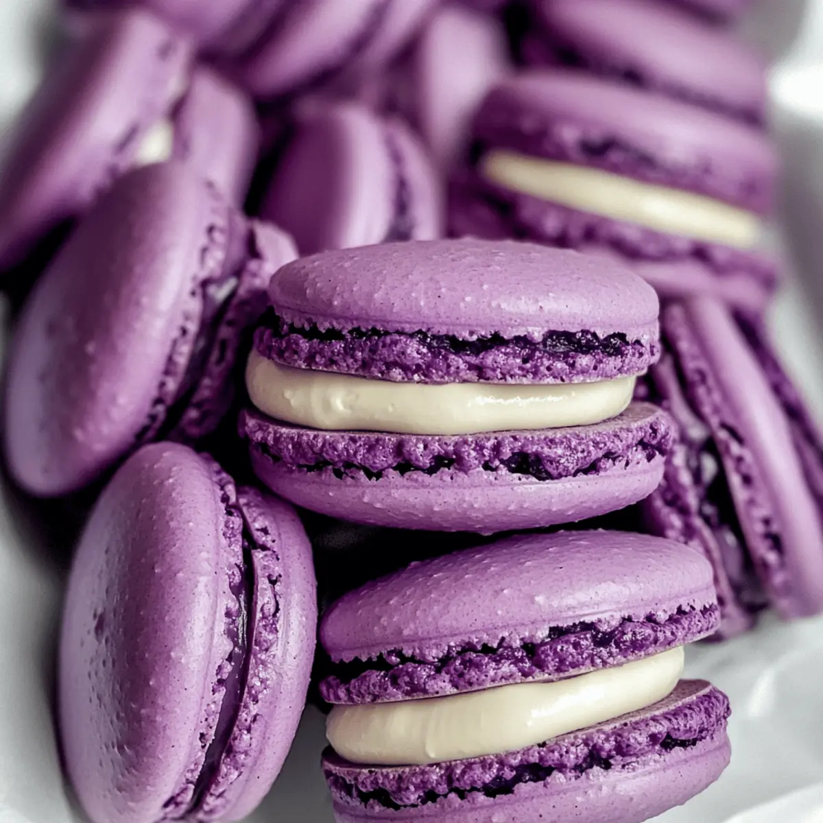 Blaubeer Cheesecake Macarons für den perfekten Genuss