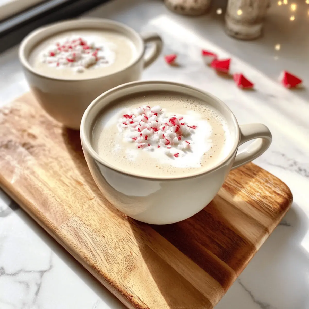 Peppermint Tea Latte mit drei Zutaten