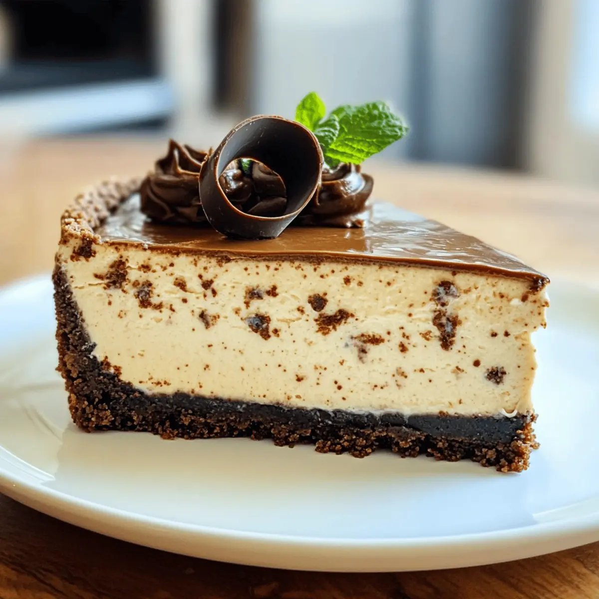 Irish Coffee Cheesecake mit Schokoladenkruste