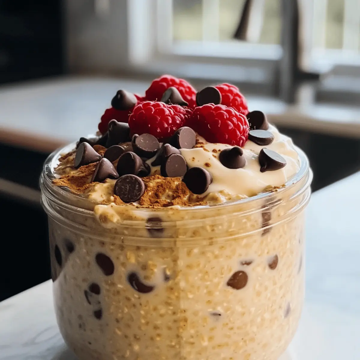 Keksteig Overnight Oats für ein gesundes Frühstück