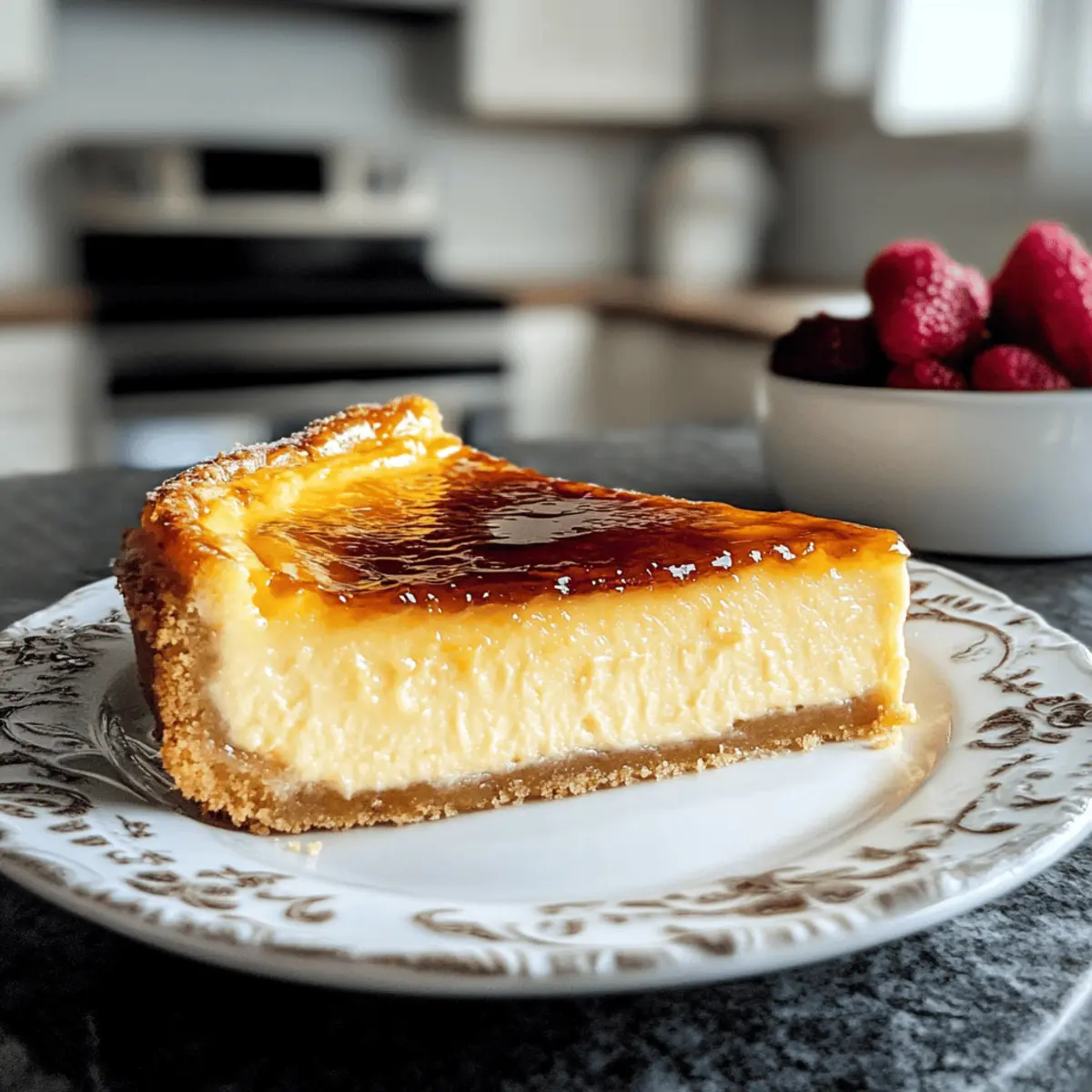 Crème Brûlée Cheesecake für einen süßen Genuss
