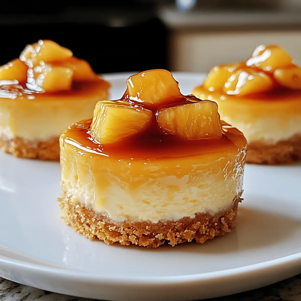 Mini Ananas Cheesecakes für den Sommergenuss