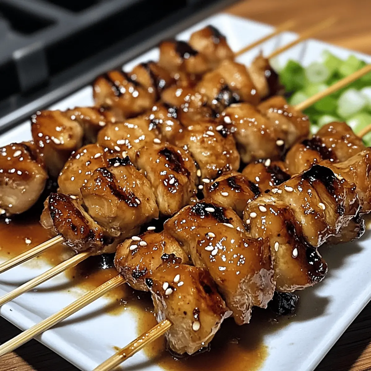 japanisches chicken yakitori Rezept für zarte Spieße