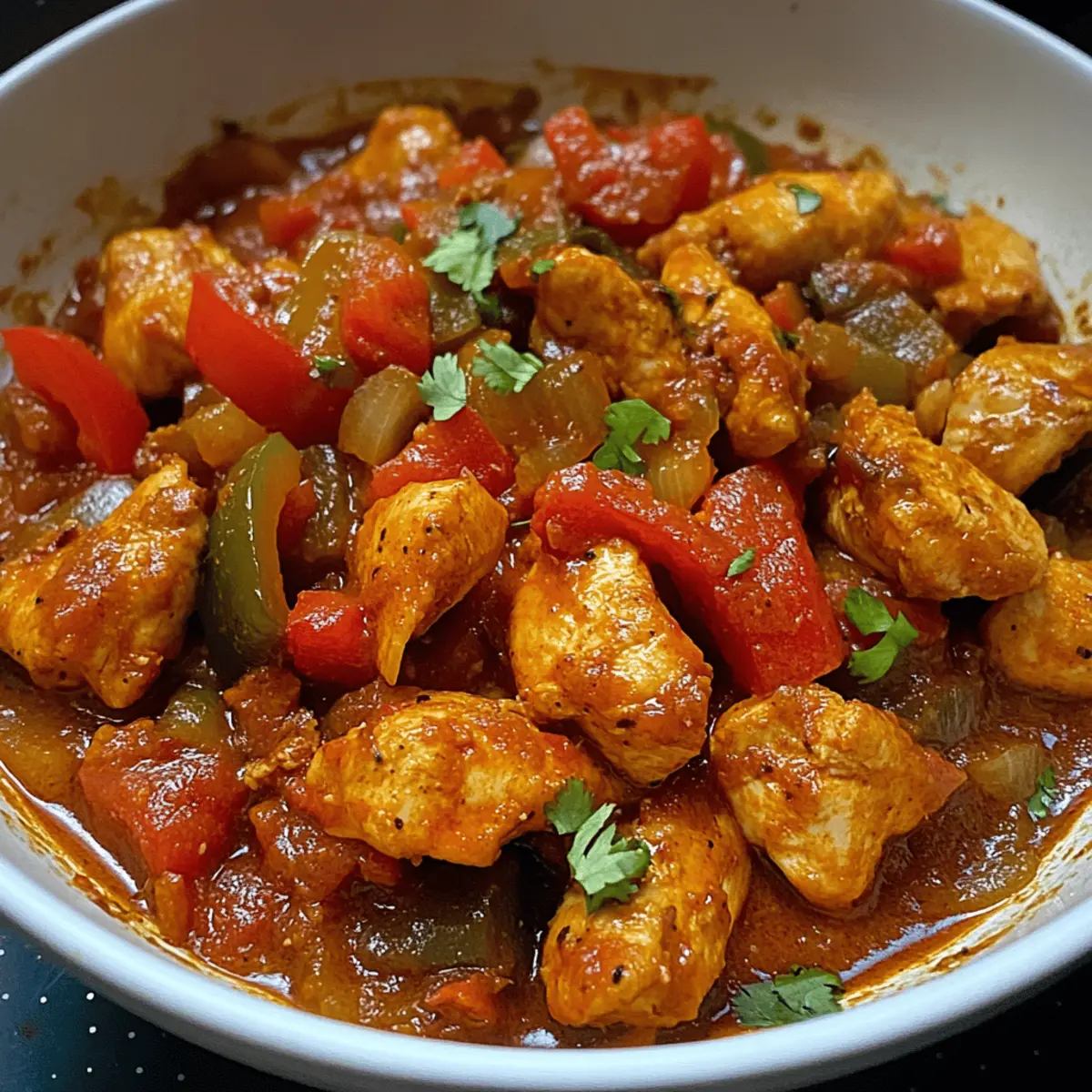 Schnelles Hühnchen Jalfrezi für jeden Tag