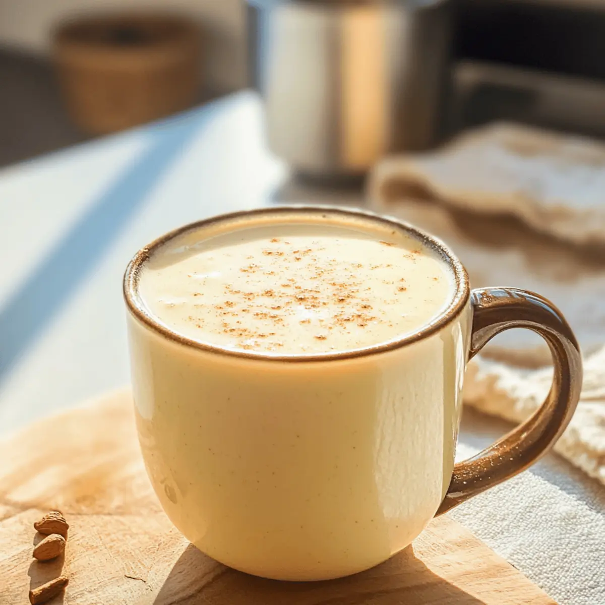 Warmer Vanillepudding-Drink für kalte Tage