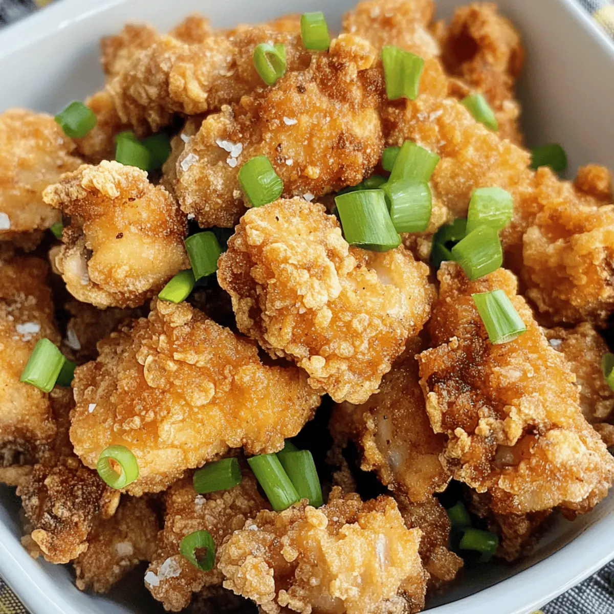 Knuspriges Salz- und Pfeffer-Hühnchen Zuhause machen