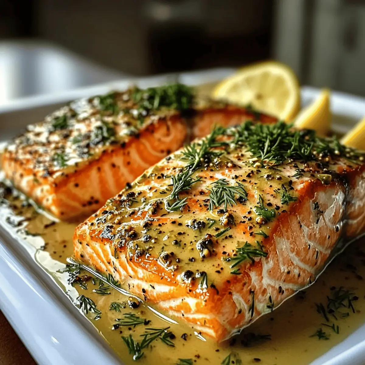 Ofen-Dijon-Lachs für schnelles Abendessen