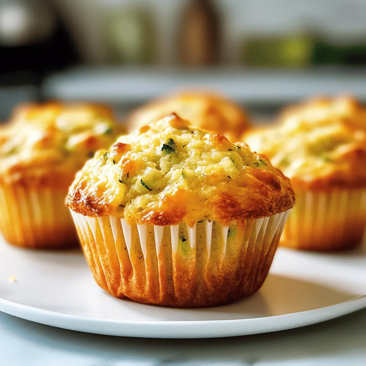 Käse Zucchini Muffins – Saftig und Aromatisch