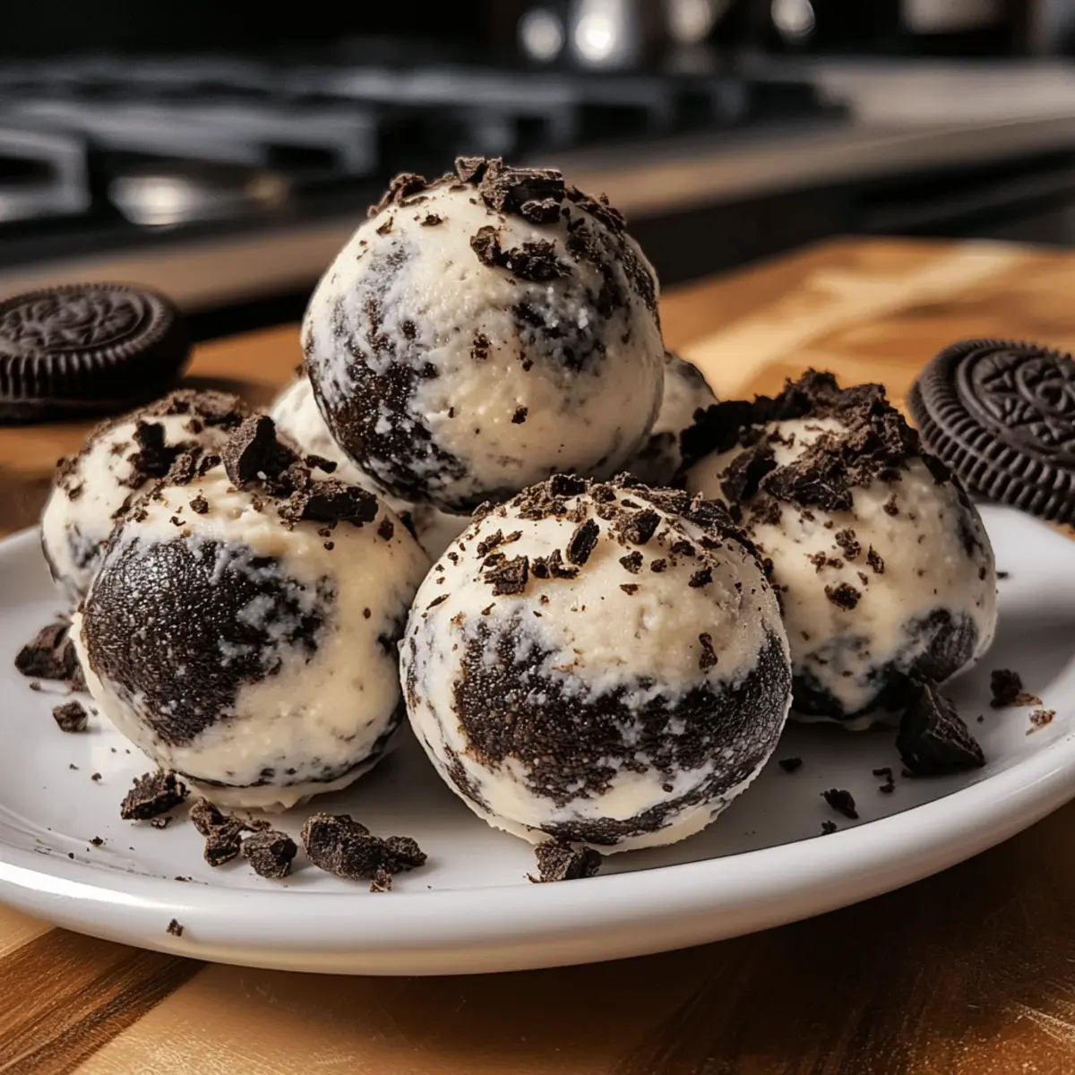 Der Ausgang: Proteinreiche Oreo-Kugeln selber machen