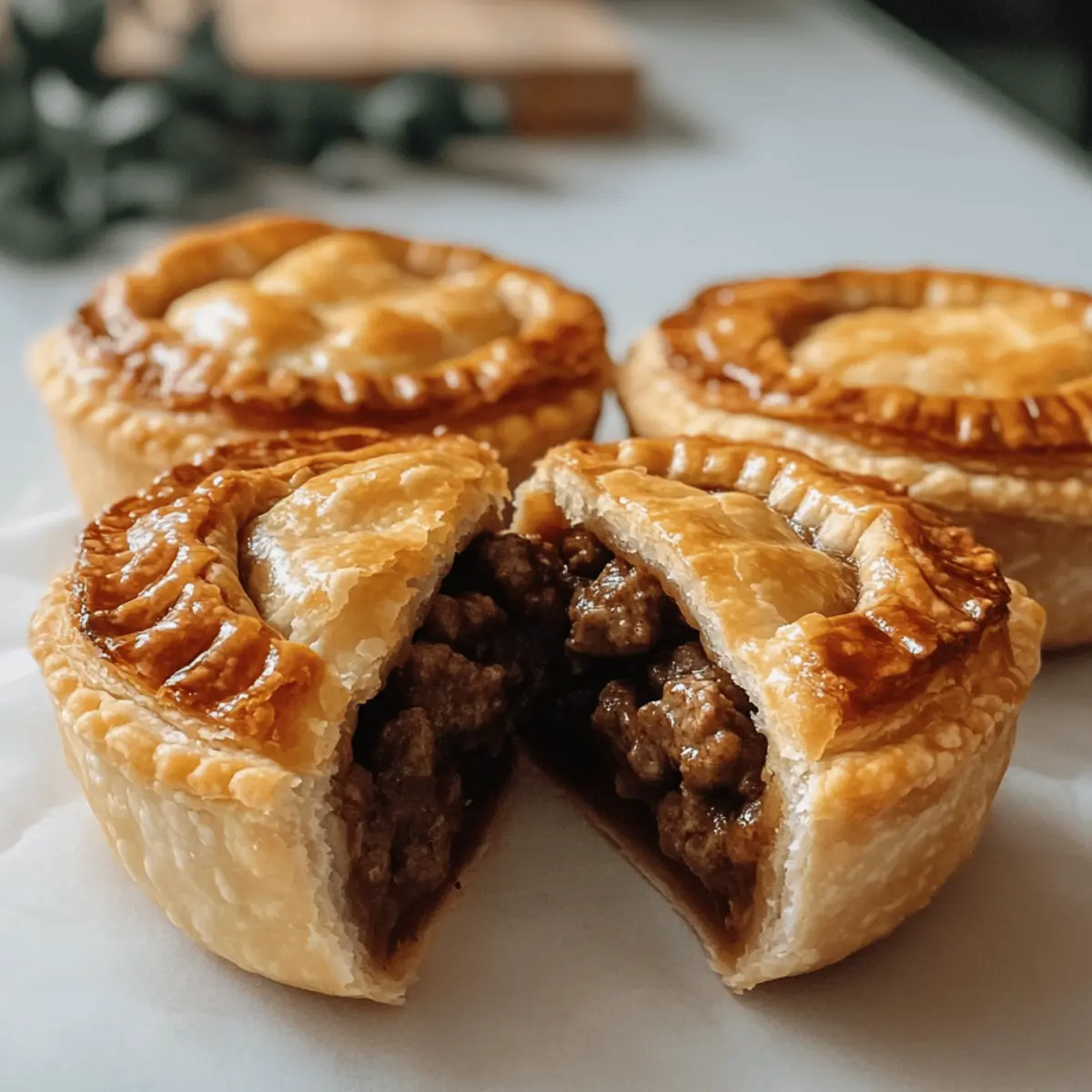 Goldene Australische Fleischpasteten selbst gemacht