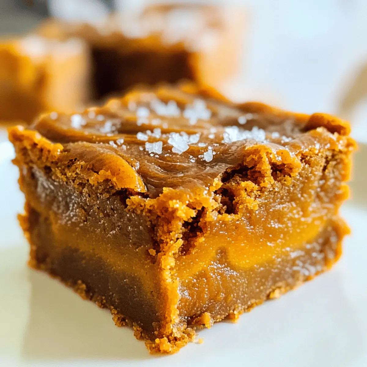 Salted Caramel Süßkartoffel Blondies für den Genuss