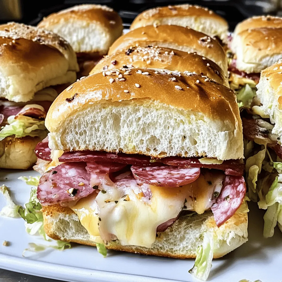 Hawaiian Roll Italienische Sliders mit Butterkruste