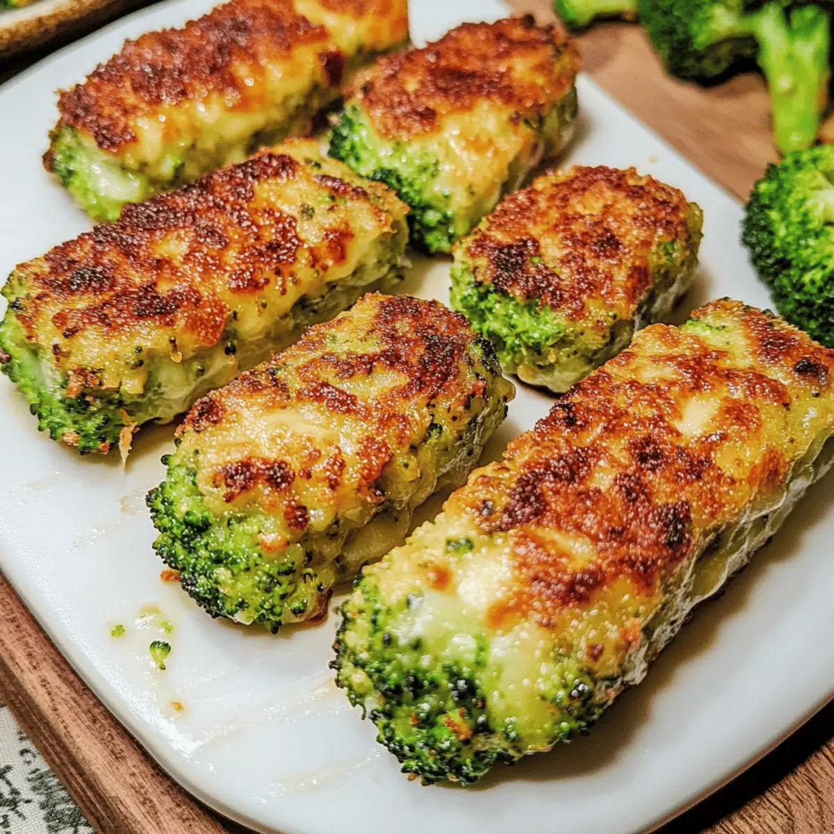 Gebackene Brokkoli-Käse-Sticks für Kinder