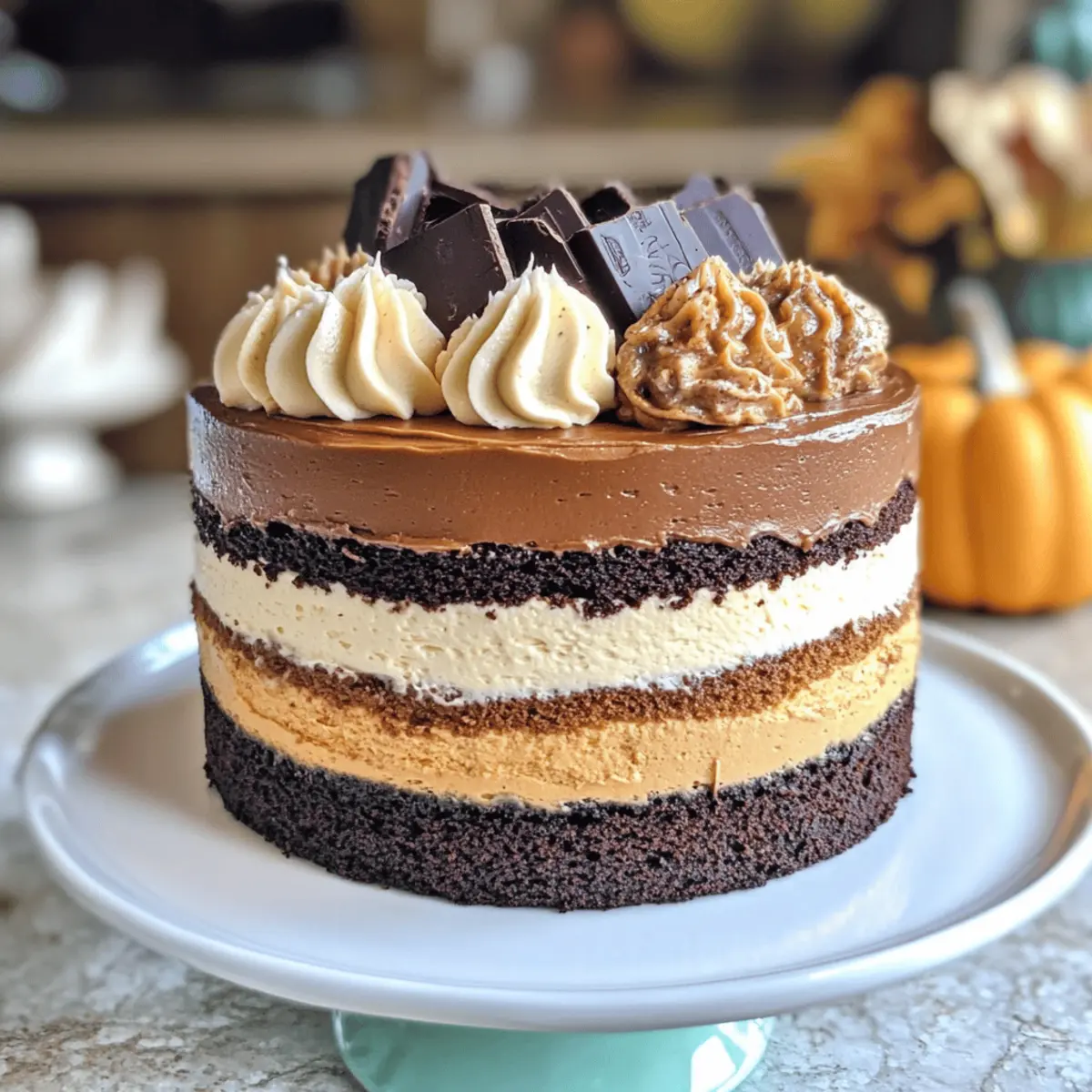 Kürbis-Schokoladen-Mousse-Torte für den Herbst