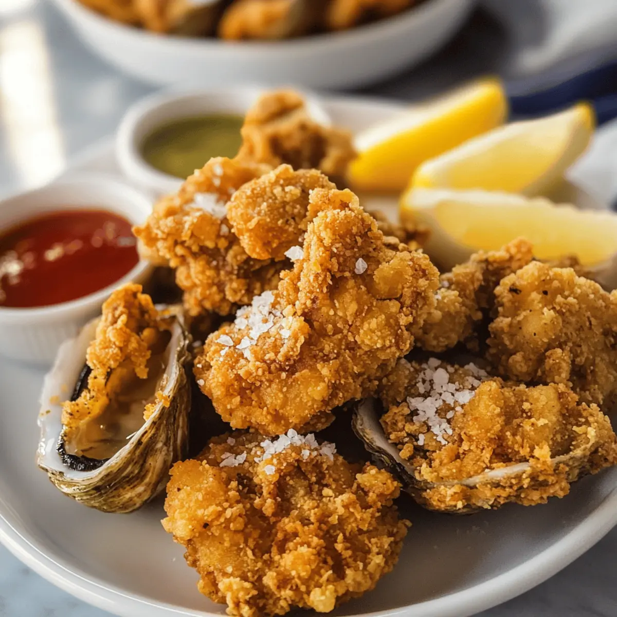 Frittierte Austern im südlichen Stil