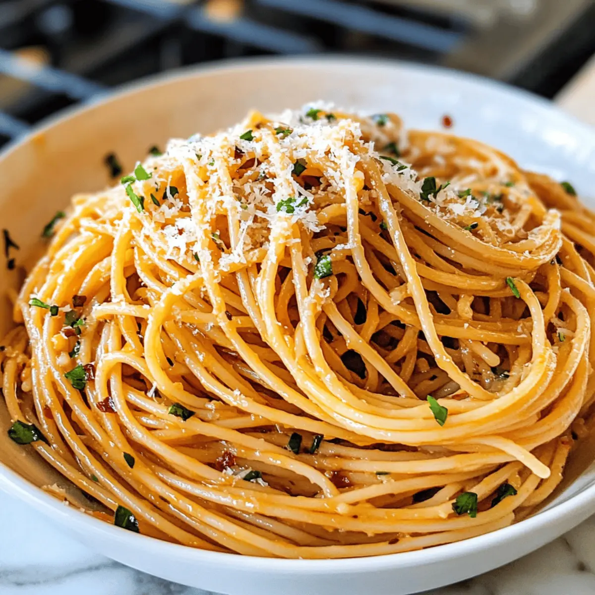Chili Knoblauch Butter Pasta für schnelle Abende