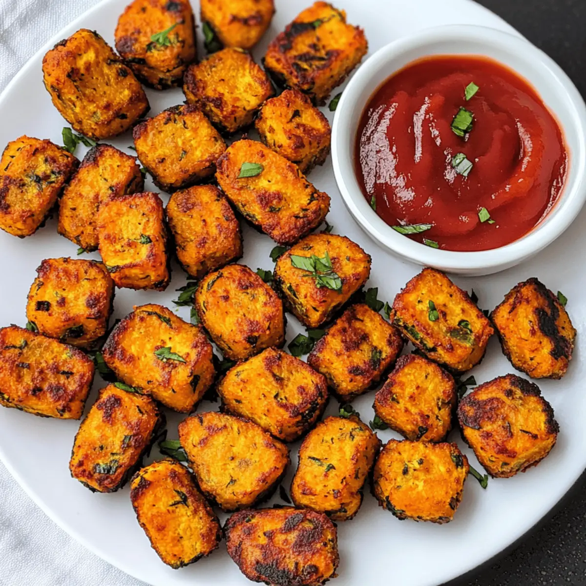 Baked Sweet Potato Zucchini Tots – Gesund genießen