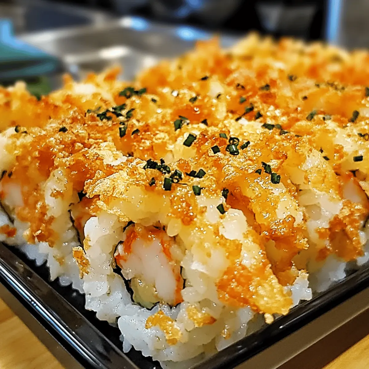 Crispy Shrimp Tempura Sushi Bake für zu Hause