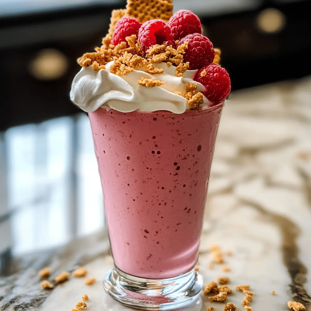 Raspberry Cheesecake Protein Shake für Fitnessfans
