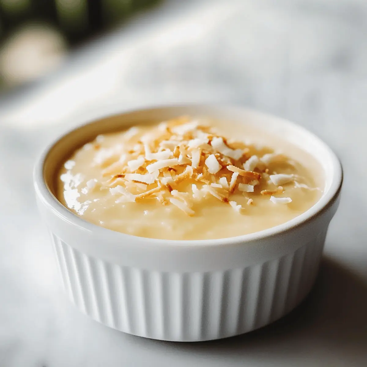 Cremiger Kokospudding für tropisches Vergnügen