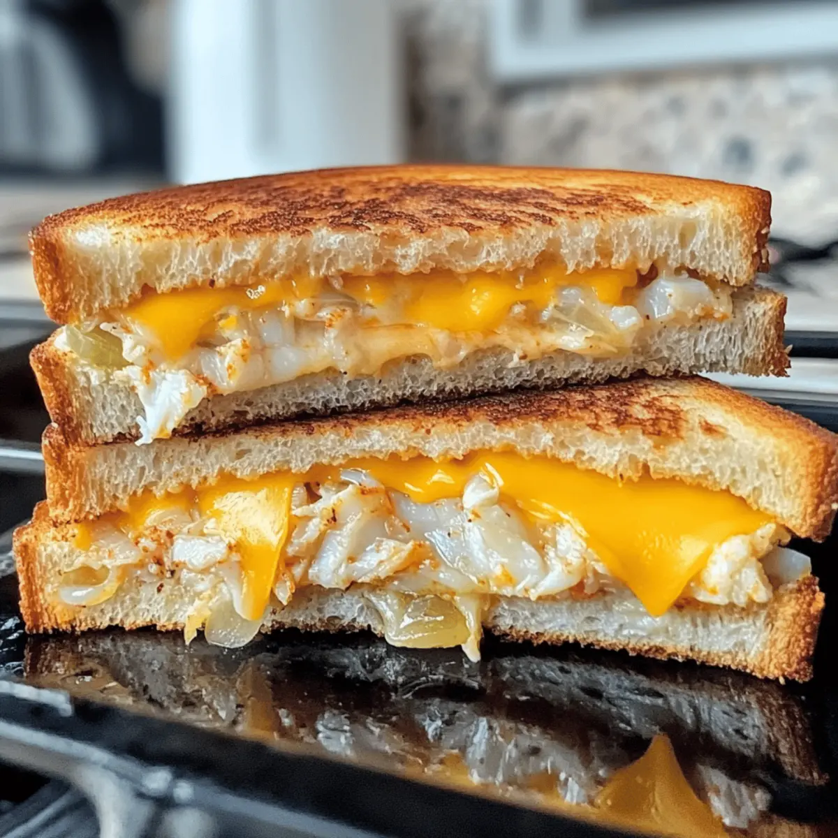 Einfache Krabben-Melts mit Old Bay Gewürz