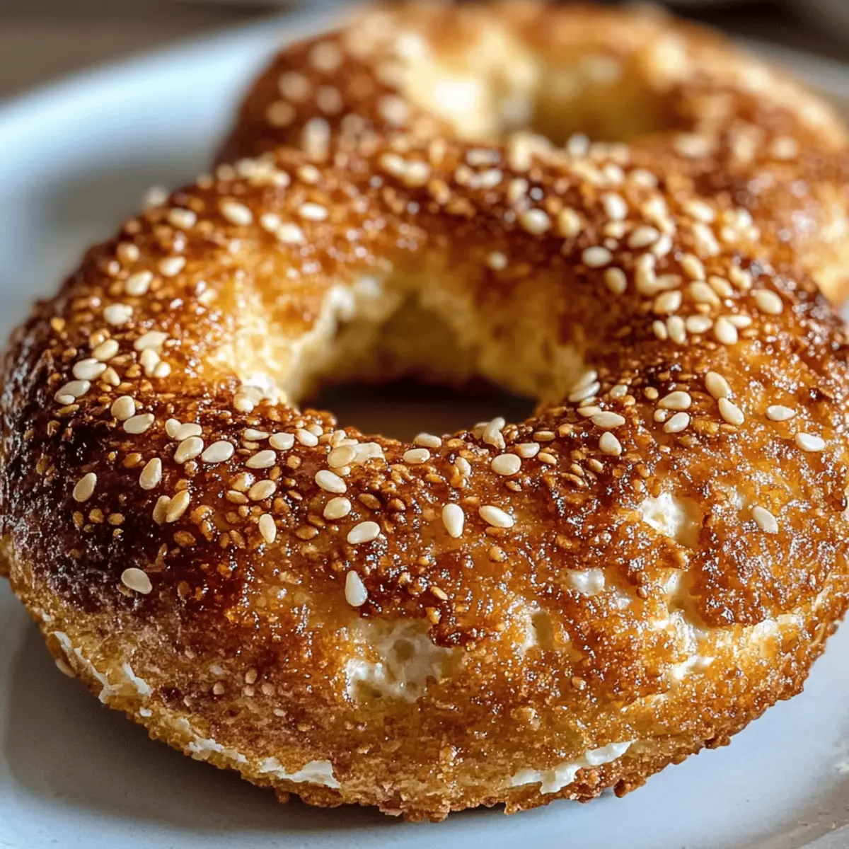 Keto Bagels aus Hüttenkäse und Mandelmehl