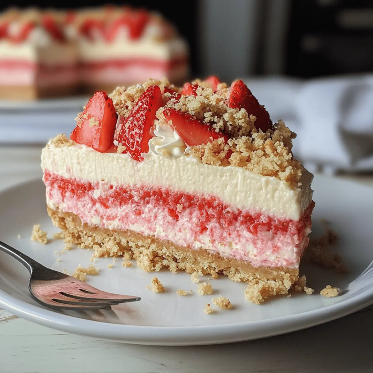 Der Ausgang: Himmlischer Erdbeer-Crunch-Käsekuchen