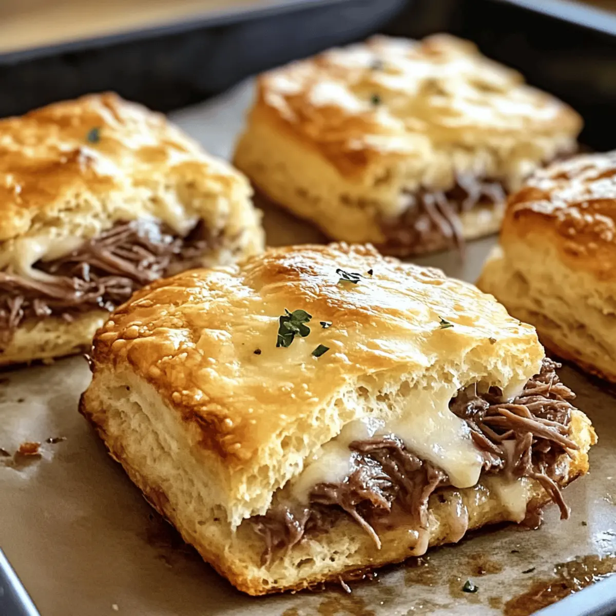 Baked French Dip Biscuits selbstgemacht
