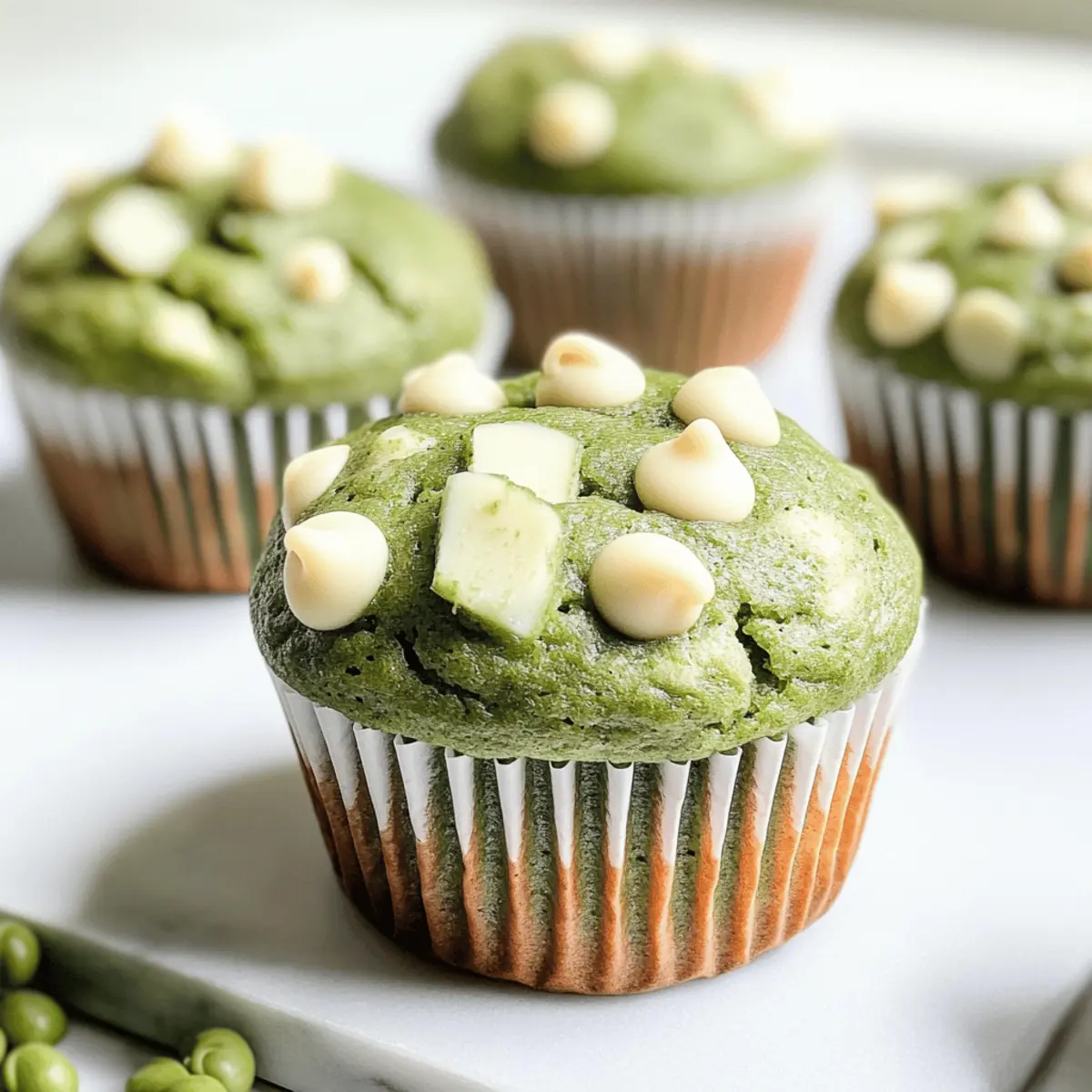Weiche Schokoladen-Matcha-Muffins