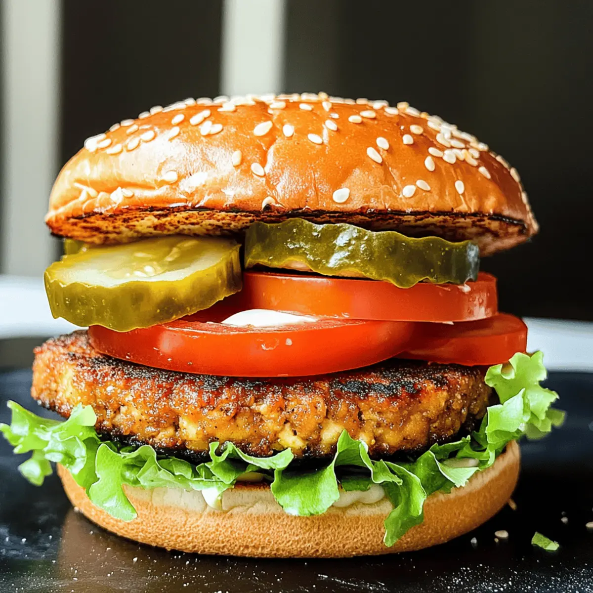 Tofu Burger im Whopper-Stil schnell und einfach