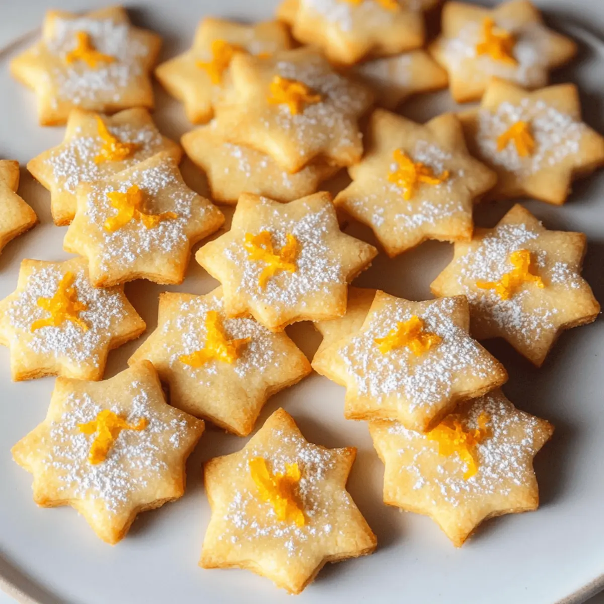 Festliche Orangen-Shortbread-Kekse für besondere Anlässe
