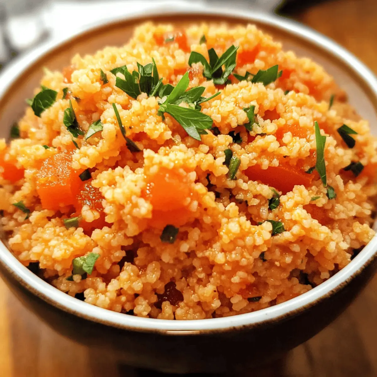 Schneller Marokkanischer Tomaten-Couscous im Handumdrehen