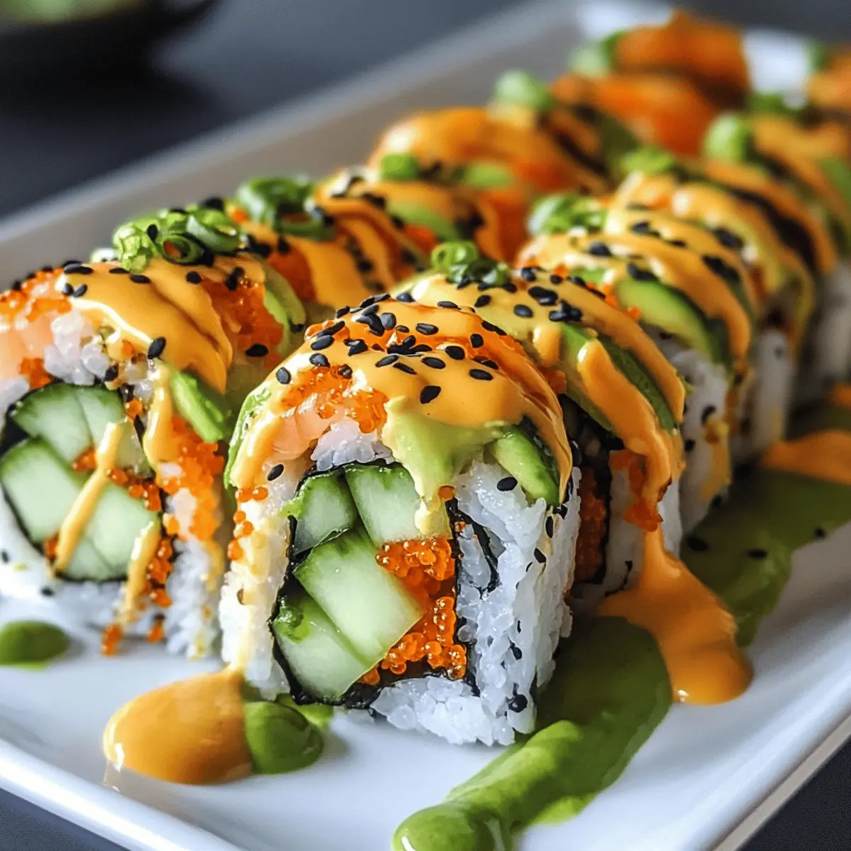 Hausgemachte Dragon Rolls: Sushi einfach gemacht