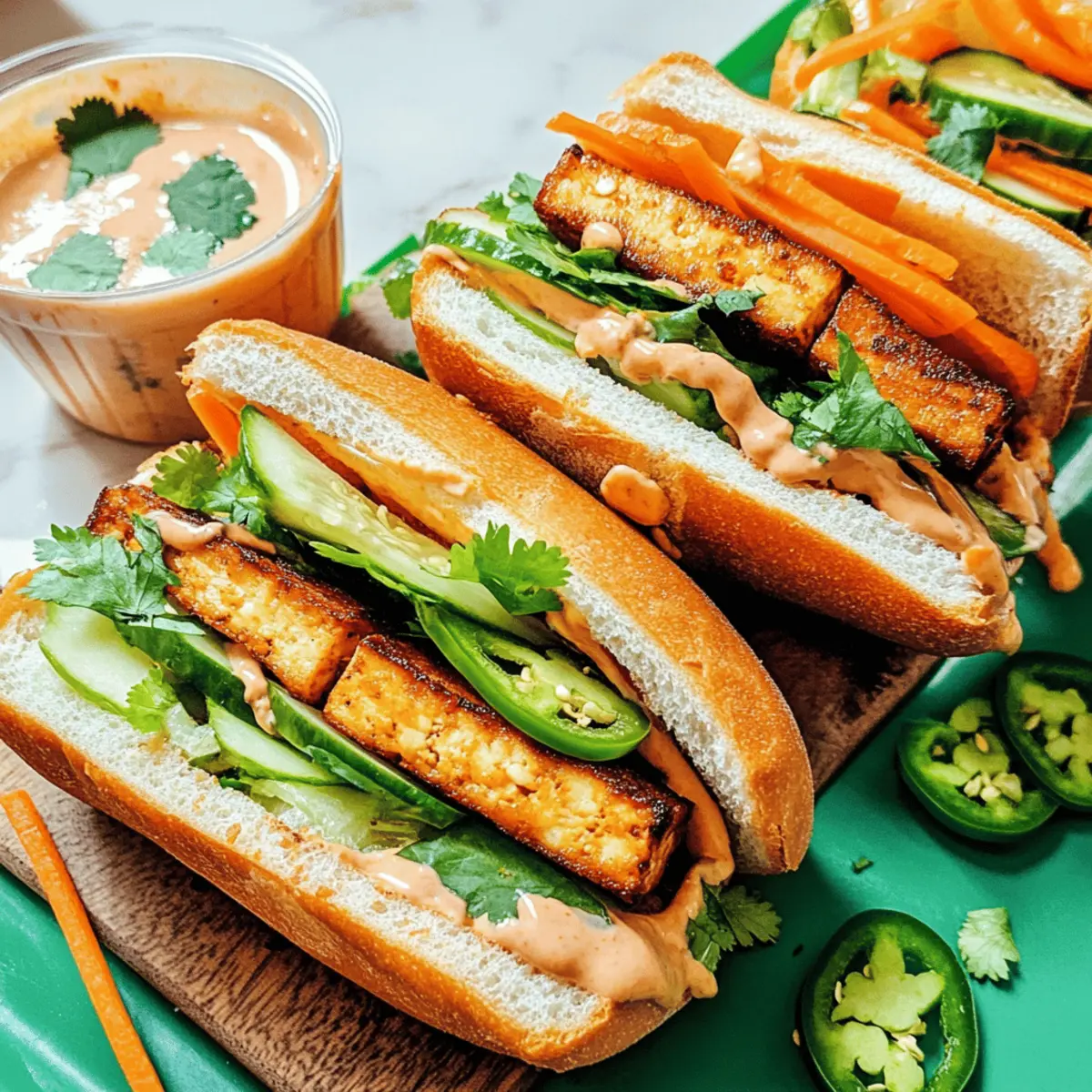 Crispy Tofu Banh Mi Sandwich leicht gemacht