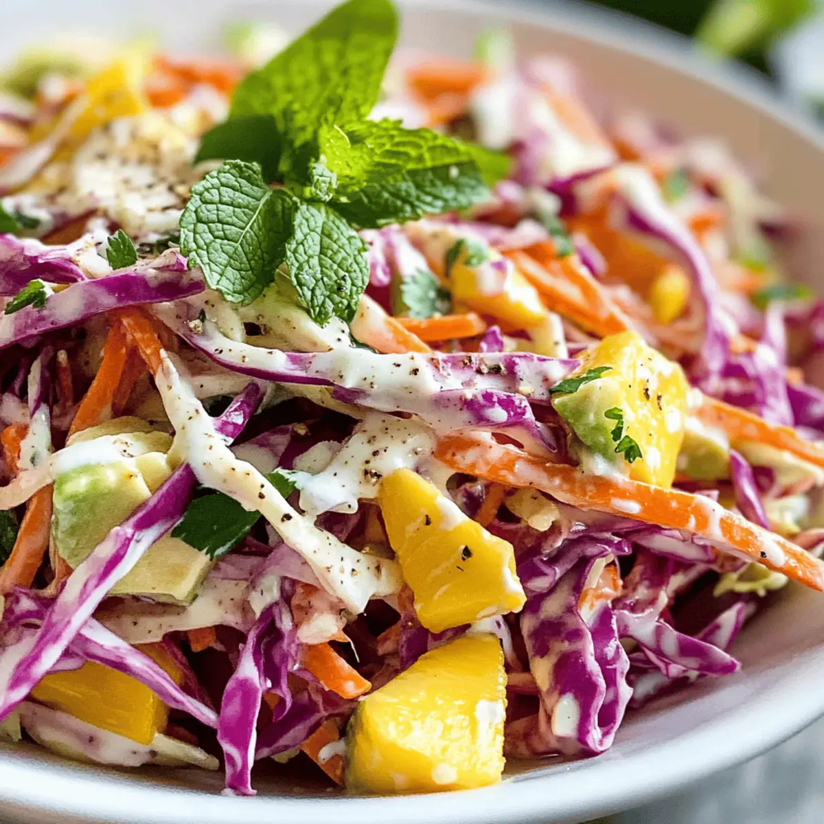 Gesunde Coleslaw mit griechischem Joghurt