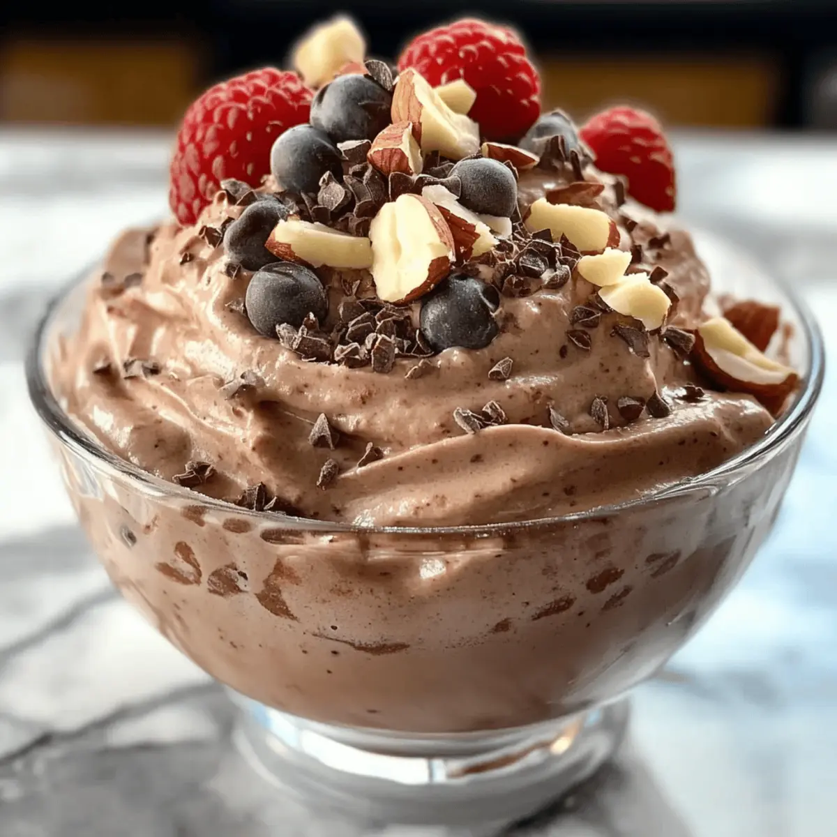 Guilt-freier Chocolate Protein Fluff Genuss