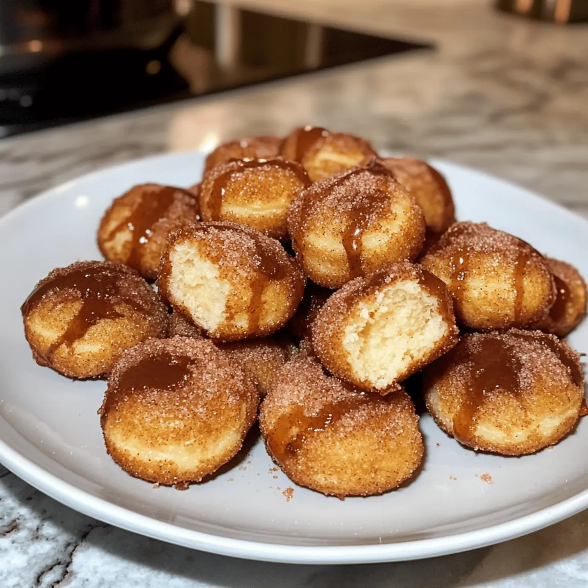 Luftige Donut Bissen aus der Heißluftfritteuse